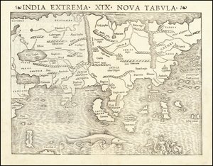Mapa Azji z 1542 r. autorstwa Sebastiana Münstera autorstwa Sebastian Munster
