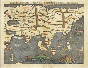 Mapa Azji z 1550 r. autorstwa Sebastiana Münstera autorstwa Sebastian Munster