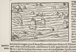 Kosmografia, fragment Fol 516 autorstwa Sebastian Munster