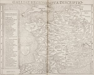 Kosmografia, detal Galii autorstwa Sebastian Munster