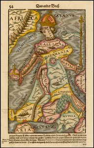 Europa regina Królowa Europy Z kosmografii, 1570