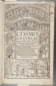 Strona tytułowa Kosmografii, 1544