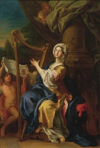 Św. Cecylia, 1733 (olej na miedzi)
