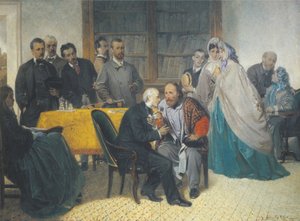 Giuseppe Garibaldi z wizytą u Alessandro Manzoniego 15 marca 1862 r.