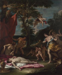 Bachus i Ariadna, um 1700 autorstwa Sebastiano Ricci