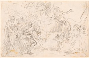 Scena biblijna [verso] autorstwa Sebastiano Ricci