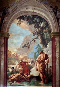 Herkules i Kakus - Fresco autorstwa Sebastiano Ricci