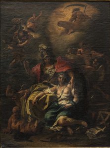 Minerwa (olej na płótnie) autorstwa Sebastiano Ricci