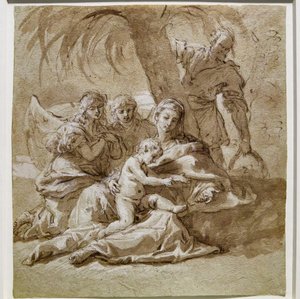 Odpocznij podczas ucieczki do Egiptu autorstwa Sebastiano Ricci