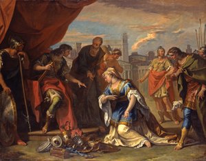 Kontynencja Scypiona, ok. 1708-1710 autorstwa Sebastiano Ricci