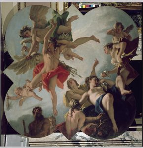 Kara miłości (olej na płótnie) autorstwa Sebastiano Ricci