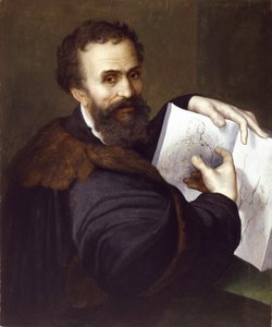 Michał Anioł Buonarroti, ok. 1520 autorstwa Sebastiano del Piombo