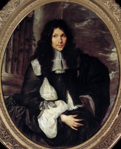 Portret mężczyzny (długo zakłada Jean Fouquet). Anonimowy obraz szkoły Sebastiena Bourdona (1616-1671) autorstwa Sebastien (school of) Bourdon