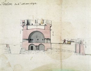 Fortyfikacja Toulon przez Vaubana w dniu 06.03.1692