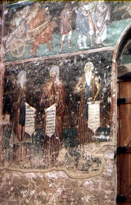 Fragment z Zaśnięcia Dziewicy autorstwa Serbian School