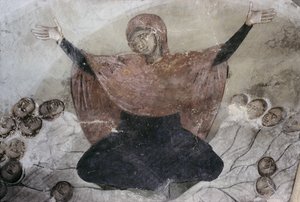 Rachela opłakująca swoje dzieci, z kościoła św. Demetriusza, 1375-76