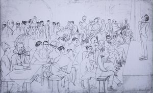 Komicy odpoczywają w domu, 1916 autorstwa Sergei Alexandrovich Polyakov