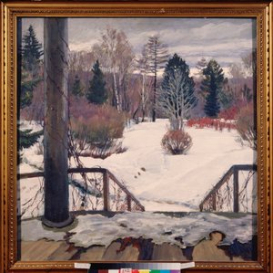 Idzie wiosna - Obraz Siergieja Arseniewicza Winogradowa (1869-1938), olej na płótnie autorstwa Sergei Arsenevich Vinogradov