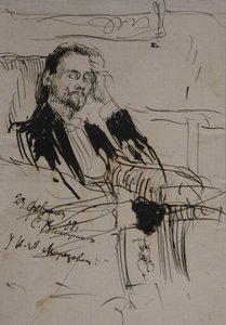 Portret Aleksieja Aleksandrowicza Bachruszyna 1865-1929, 1908 autorstwa Sergei Arsenevich Vinogradov