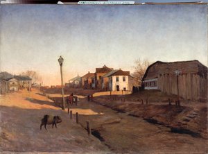 Dzień wychodzący - Obraz Siergieja Iwanowicza Svetoslavsky (Svetoslavsky) (1857-1931), olej na płótnie - Sztuka rosyjska autorstwa Sergei Ivanovich Svetoslavsky