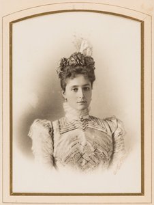 Elisabeth Fiodorovna de Russie (Elisabeth de Hesse Darmstadt) (1864-1918) - Księżniczka Hesji nad Renem, Wielka Księżna Elżbieta Fiodorowna Rosji, Lewickiego, Siergieja Lwowicza (1819-1898). Zdjęcie albuminy. Prywatna kolekcja
