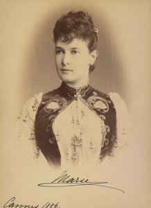 Marie Pavlovna de Russie - Wielka Księżna Maria Pawłowna Rosji (1854-1920), autorstwa Lewickiego, Siergieja Lwowicza (1819-1898). Fotografia żelatynowa srebrna autorstwa Sergei Lvovich Levitsky