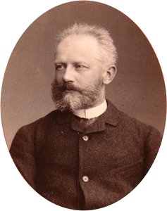 Portret kompozytora Piotra Czajkowskiego (Piotr Piotr Petr Ilitch Czajkowski) (Czajkowski, Czajkowski) (1840-1893). Zdjęcie albuminy Siergieja Lwowicza Lewickiego (1819-1898)