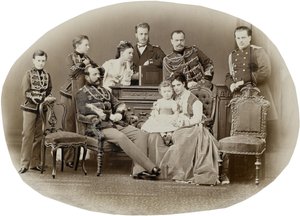 Rodzina cesarza Aleksandra II z Rosji, ok. 1930 r. 1871.