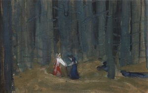 Ilustracja do Opowieści o zmarłej księżniczce i siedmiu rycerzach
