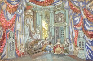 Scenografia do „Wesela Figara” Beaumarchais