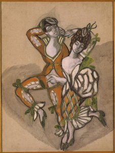 Projekt kostiumu do sztuki teatralnej Wesele Figara P. de Beaumarchais, 1915.