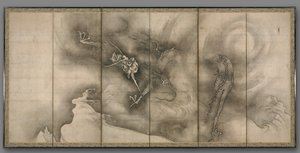 Smok i Tygrys, 1500s. autorstwa Sesson Shkei
