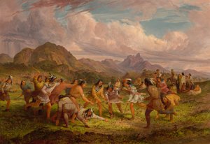 Gra w piłkę wśród Indian Sioux