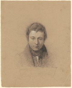 Portret Johna Cheneya, ok. 1830 (węgiel i kikut wzmocniony białą kredą na papierze)