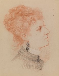 Portret kobiety autorstwa Severin Falkman