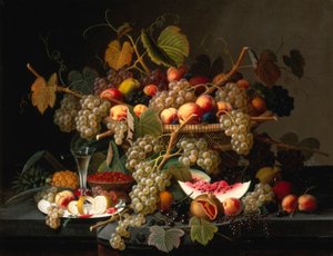Martwa natura z owocami autorstwa Severin Roesen