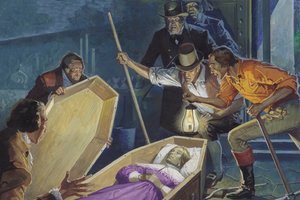 Burke i Hare, Grabieżcy i mordercy (gwasz na papierze) autorstwa Severino Baraldi