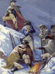 George Washington, kiedy był generałem podczas wojny o niepodległość Stanów Zjednoczonych autorstwa Severino Baraldi