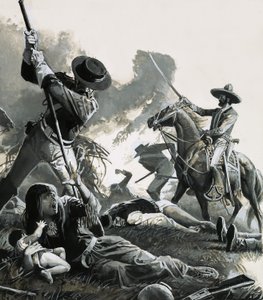 W 1858 r. dwa oddziały meksykańskiej kawalerii zaatakowały obóz Apaczów