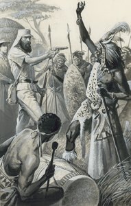 Samuel Baker (gwasz na papierze) autorstwa Severino Baraldi