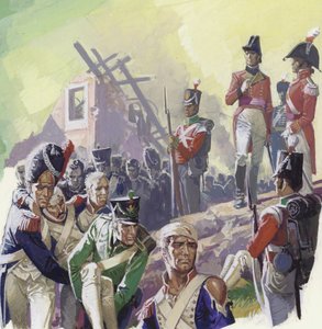 Ranni żołnierze po bitwie pod Waterloo autorstwa Severino Baraldi