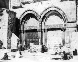 Wejście do Bazyliki Grobu Świętego, 1865