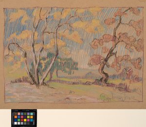 Impresje, ok. 1931 (pastel na papierze) autorstwa Sherman Trease