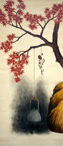 Klon jesienny, koniec XIX wieku. autorstwa Shibata Zeshin