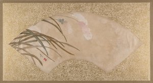 Kwiaty i liście, koniec XIX wieku. autorstwa Shibata Zeshin