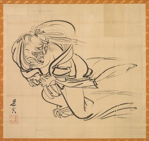 Ibaraki autorstwa Shibata Zeshin
