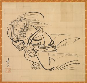 Ibaraki, ok. 1840. autorstwa Shibata Zeshin