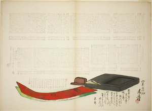 Warstwy poezji Kikaku autorstwa Shibata Zeshin