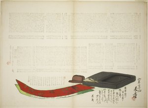 Warstwy poezji Kikaku autorstwa Shibata Zeshin