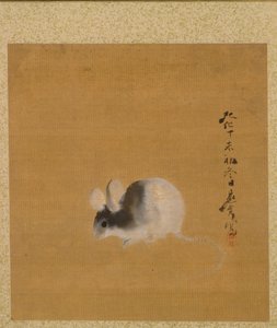 Mysz z albumu obrazów autorstwa Shibata Zeshin